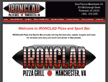 Tablet Screenshot of ironcladpizza.com